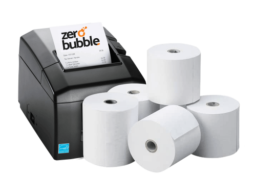 80mm x 80mtrs Thermal Paper Rolls (with plastic core) (1 box, 30 Rolls)