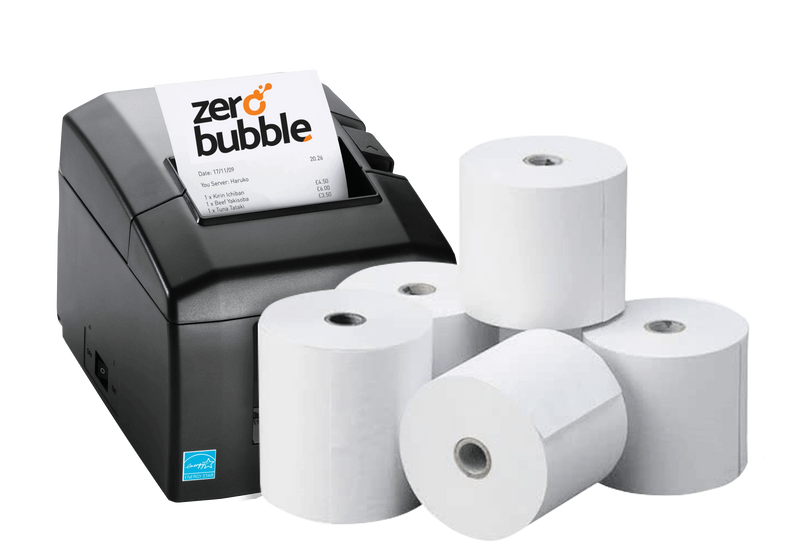 80mm x 80mtrs Thermal Paper Rolls (with plastic core) (1 box, 30 Rolls)